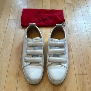 Christian Louboutin White Low Top Sneakers size 46.5